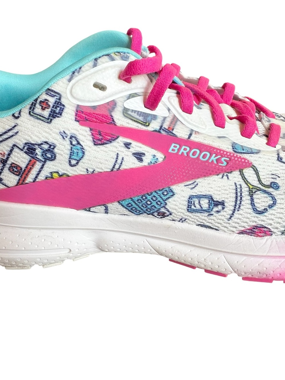 Brooks Women's Trace 4 Hero Medical Nurse Running Shoes Special Edition - Picture 7 of 13